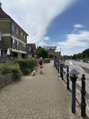 Nearly at Faversham to finish the walk on day one